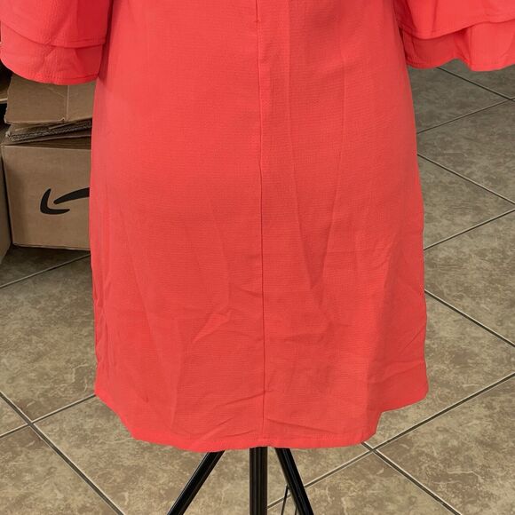 Belongsci Womens Dress Size Small Shift Ruffle Short Vacation Travel Spring - Picture 7 of 16